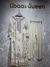 Ready To Wear Cream Wine Brown Black Rayon Satin Embroidery Kurti Pant With Dupatta