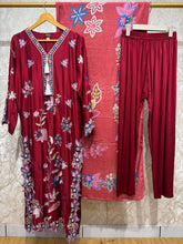 Ready To Wear Viral Long Kaftan Suit With Beautiful Embroidery Thread And Cut Work