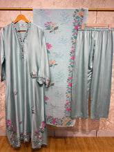 Ready To Wear Viral Long Kaftan Suit With Beautiful Embroidery Thread And Cut Work