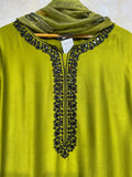 Ready To Wear Green And Maroon Rayon Satin Kurti Palazo With Dupatta