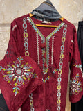 Ready To Wear Viral Suit With Beautiful Embroidery Thread And Cut Work Ready To Wear