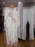 Ready To Wear Cream Sky Blue Wine Golden Dark Aqua Green IMP Rayon Cotton Kurti Palazo With Dupatta