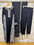 Ready To Wear Viral Long Kaftan Suit With Beautiful Embroidery Thread And Sequence Work And Mirror