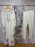 Ready To Wear Viral Long Kaftan Suit With Beautiful Embroidery Thread And Cut Work