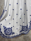 Ready To Wear White Rayon Satin Kurti Palazo With Dupatta