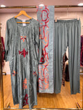 Ready To Wear Dusty Mauve Walnut Brown Sage Green White Black IMP Rayon Cotton Kurti Pant With Dupatta