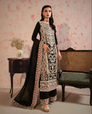 Ready To Wear Black Georgette Embroidery Work Pakistani Suit With Dupatta