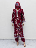 Viral Long Kaftan Suit With Beautiful Embroidery Thread And Cut Work Ready To Wear