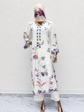 Viral Long Kaftan Suit With Beautiful Embroidery Thread And Cut Work Ready To Wear