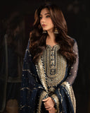 Ready To Wear Neavy Blue Soft Georgette Embroidery Work Palazo Suit With Dupatta