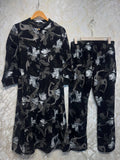 Ready To Wear Black IMP Rayon Satin Turkish Kurti Palazo