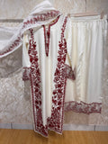 Ready To Wear Viral Long Pakistani Suit With Beautiful Embroidery Thread And Cut Work