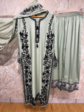 Ready To Wear Viral Long Pakistani Suit With Beautiful Embroidery Thread And Cut Work