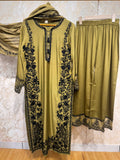 Ready To Wear Viral Long Pakistani Suit With Beautiful Embroidery Thread And Cut Work