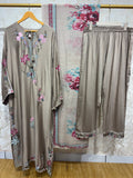 Ready To Wear Viral Long Kaftan Suit With Beautiful Embroidery Thread And Cut Work