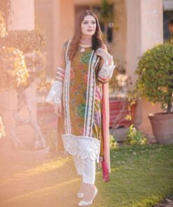 Classic Butter Silk Digital Print Work Pakistani Pant Suit With Dupatta