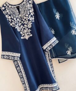 Casual Cotton Silk Embroidery Work Salwar Suit With Dupatta