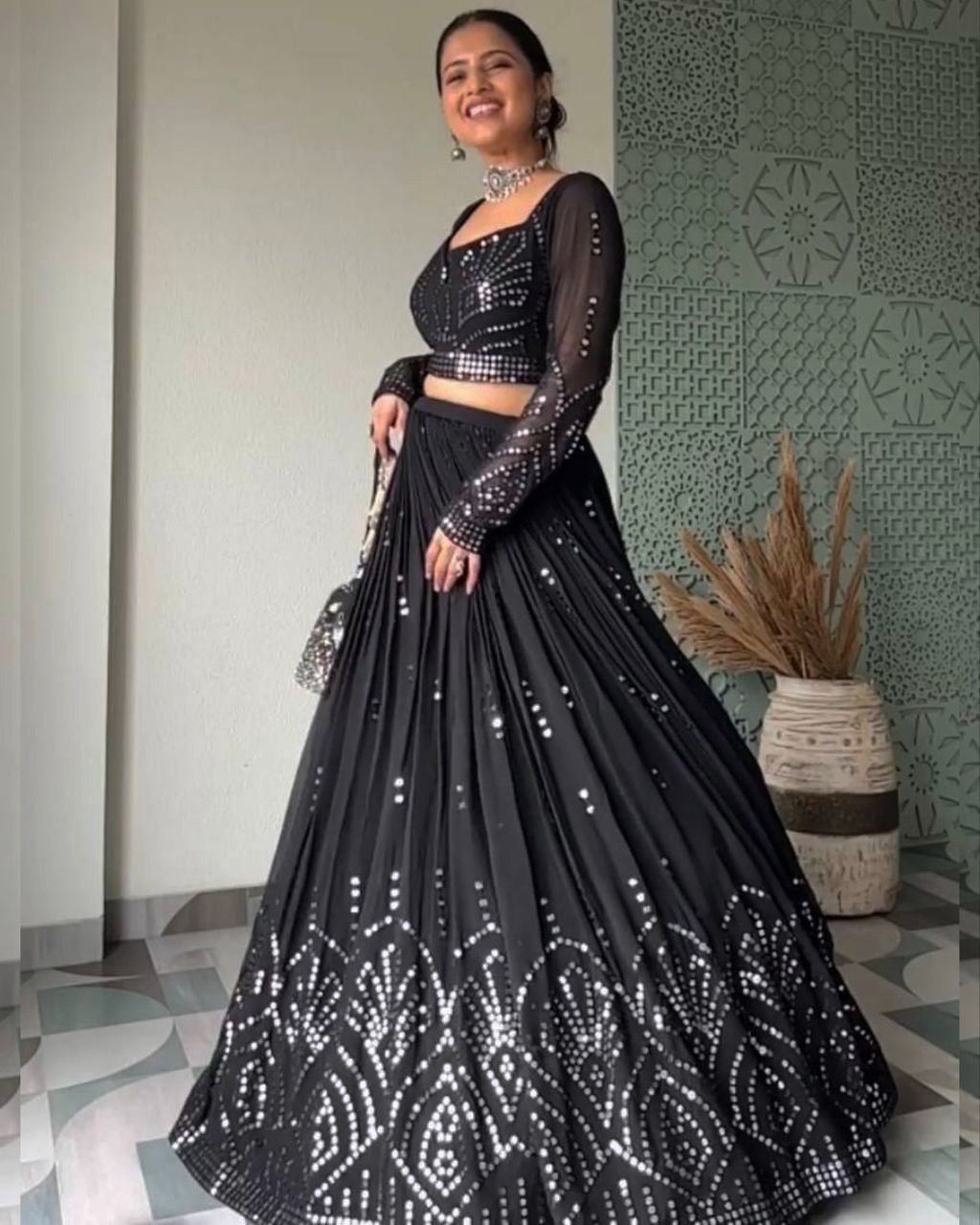 Buy Sequence Work Lehenga for Women Online from India's Luxury Designers  2024