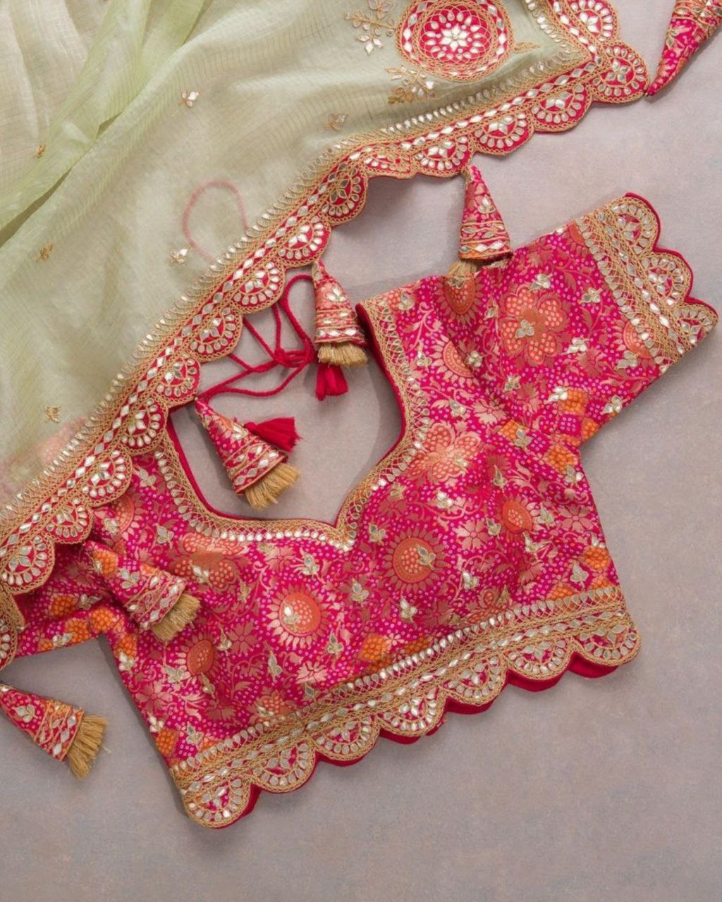 Pink Velvet Sequence Dori Embroidery Work Saree With Blouse