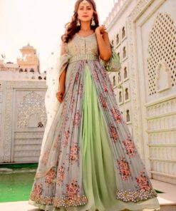 Exclusive Chinone Silk Digital Print Work Lehenga Choli With Dupatta & Belt