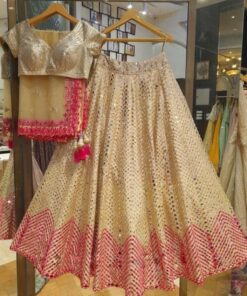 Exclusive Satin Silk Dual Embroidery Work Lehenga Choli With Dupatta