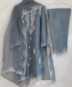Casual Heavy Maslin Cotton Fancy Embroidery Work Salwar Suit With Dupatta