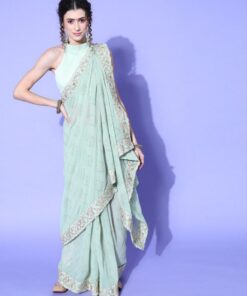 Indowestern Style Saree Draping