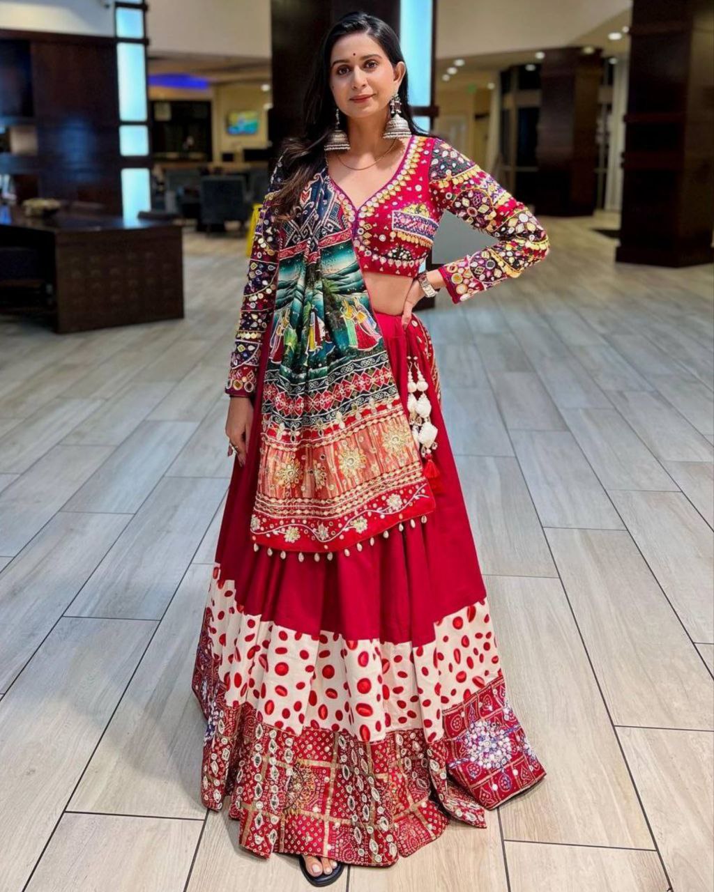 Rani Pink Mirror Work Lehenga Choli Chunri Wedding Wear Lengha Indian Saree  | eBay