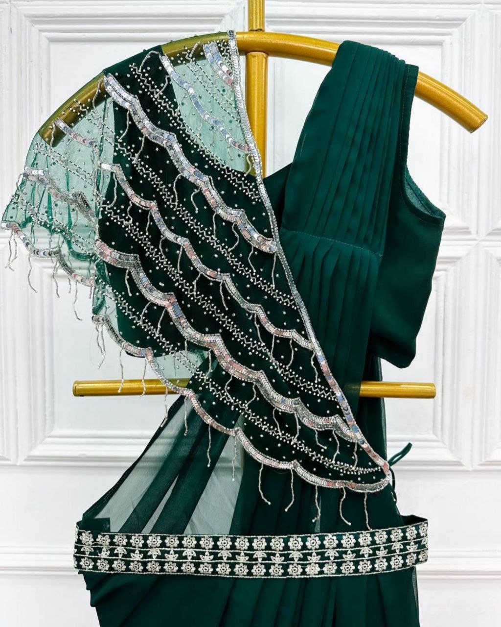 Shrug jacket with saree | Threads - WeRIndia