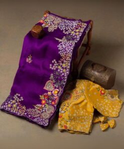 Exclusive Rangoli Silk Sequence Work Saree With Blouse